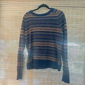 Lands' End Multicolor Striped Sweater
